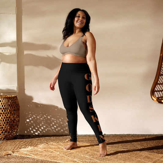 GODSKIN Nude Logo Yoga Leggings