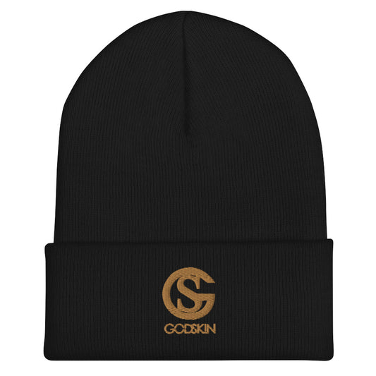 GODSKIN Nude Logo Cuffed Beanie