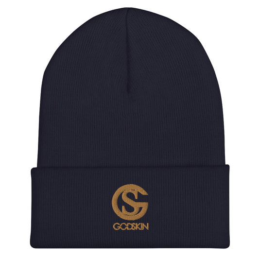 GODSKIN Nude Logo Cuffed Beanie
