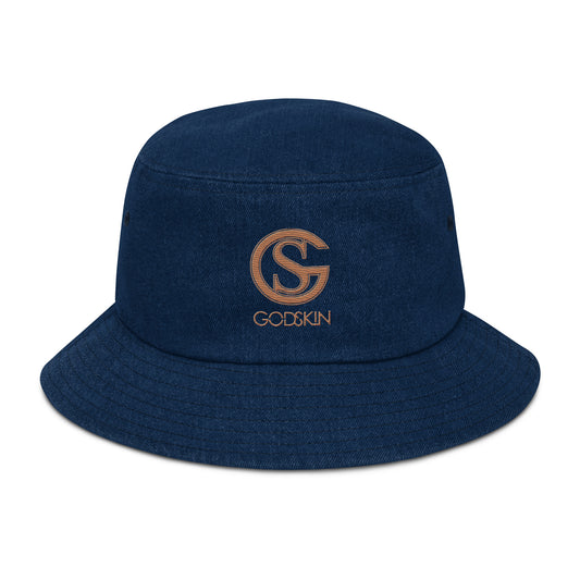 Godskin Embroidered Denim Bucket Hat