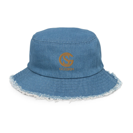 Godskin Embroidered Custom Denim Bucket Hat