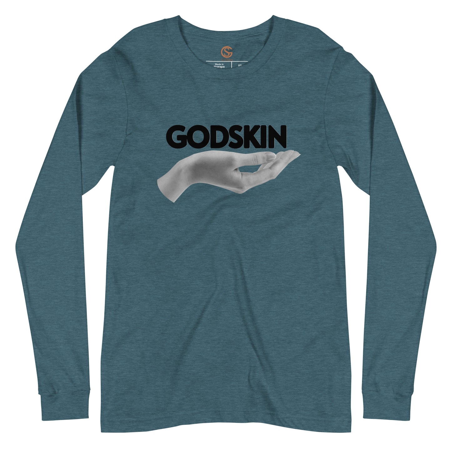 GODSKIN" Greatness Needs Attire." Custom Long Sleeve Tee