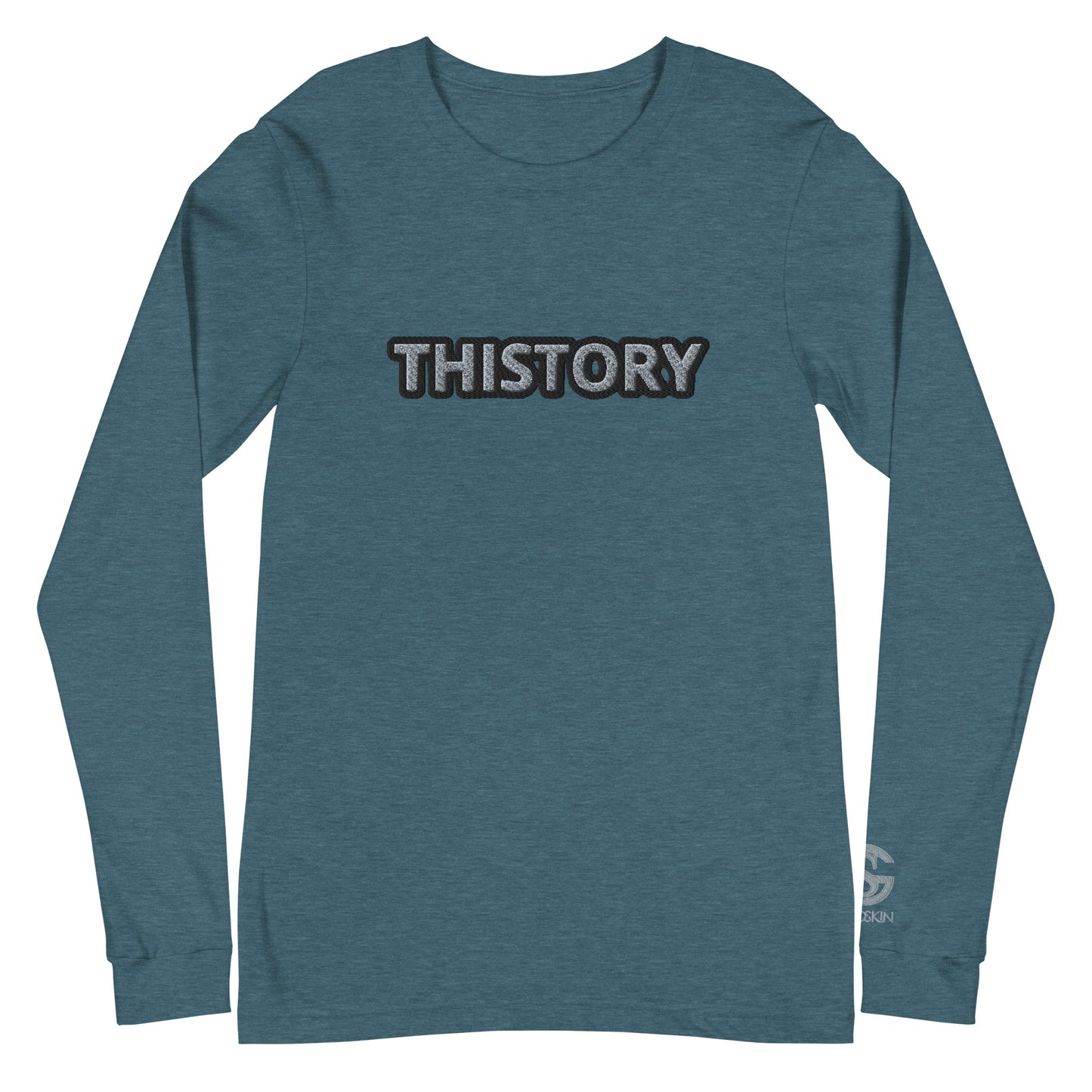 Godskin Embroidered Custom Long Sleeve Tee