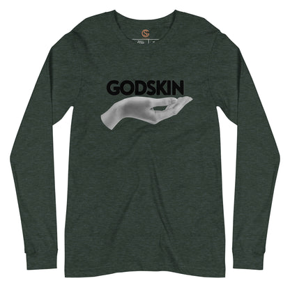 GODSKIN" Greatness Needs Attire." Custom Long Sleeve Tee