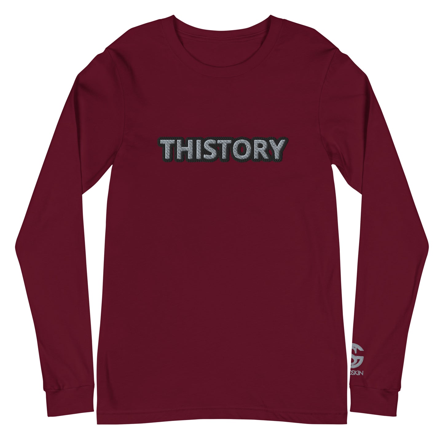 Godskin Embroidered Custom Long Sleeve Tee