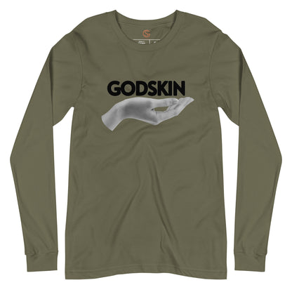 GODSKIN" Greatness Needs Attire." Custom Long Sleeve Tee