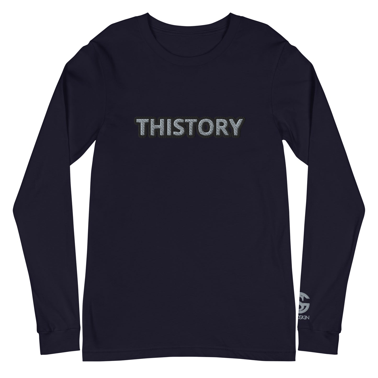 Godskin Embroidered Custom Long Sleeve Tee