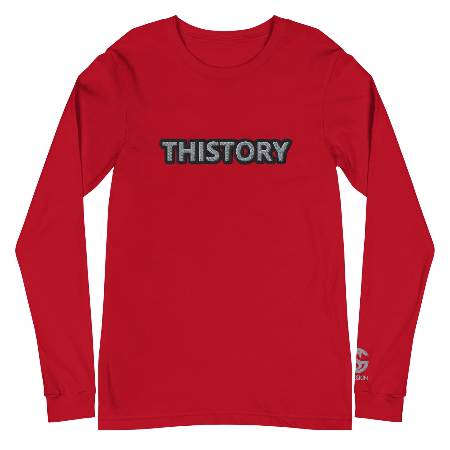 Godskin Embroidered Custom Long Sleeve Tee
