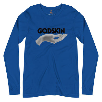 GODSKIN" Greatness Needs Attire." Custom Long Sleeve Tee