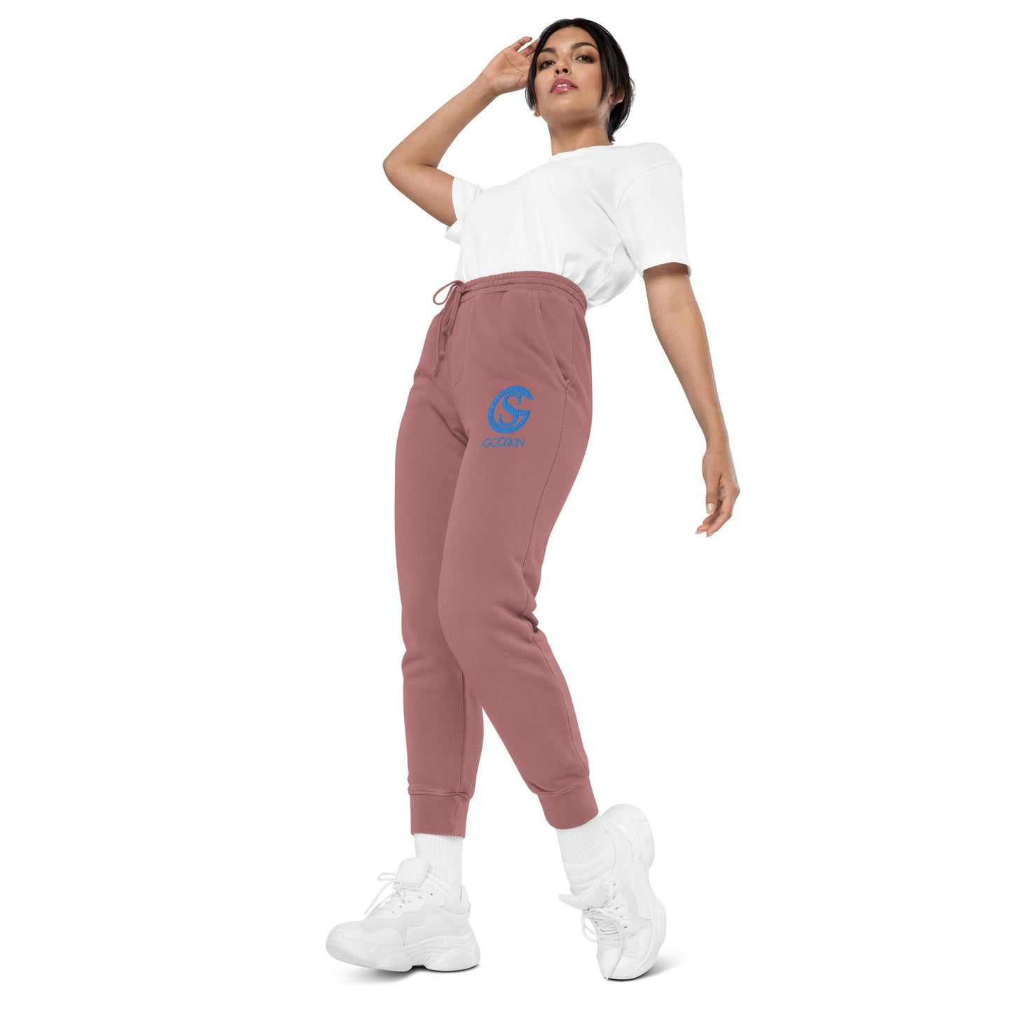 Godskin Embroidered Pigment-Dyed Sweatpants