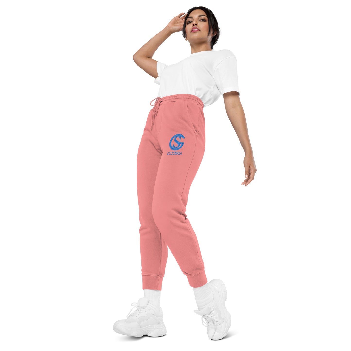 Godskin Embroidered Pigment-Dyed Sweatpants