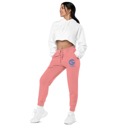 Godskin Embroidered Pigment-Dyed Sweatpants