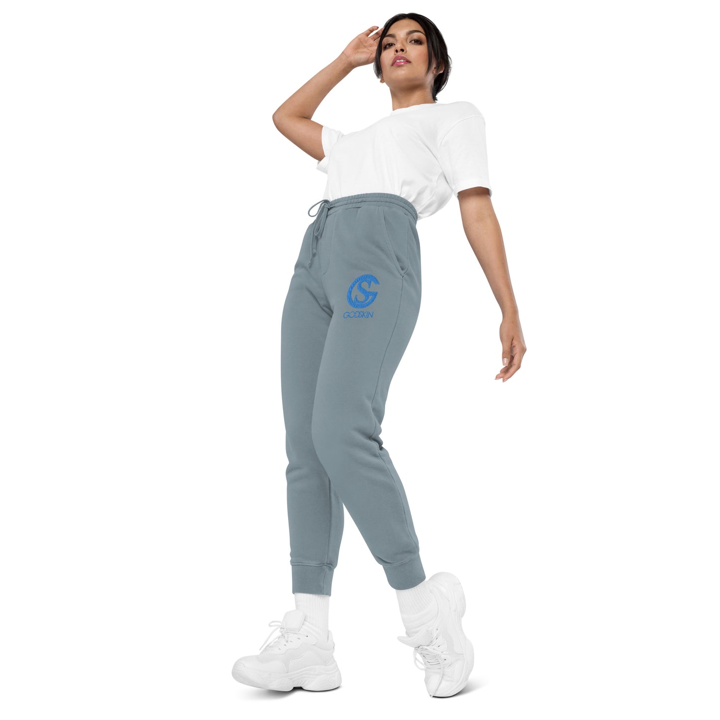 Godskin Embroidered Pigment-Dyed Sweatpants
