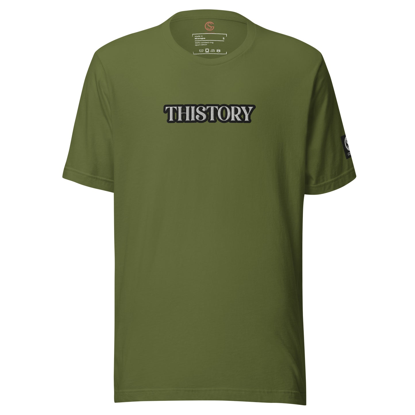 Godskin Embroidered  Custom "Thistory" T-shirt