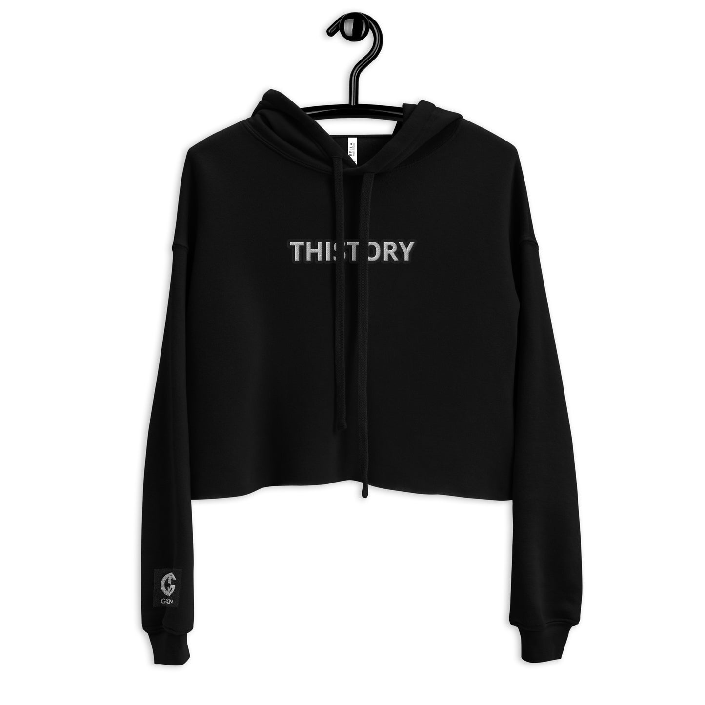 Godskin Embroidered Custom "Thistory" Crop Hoodie