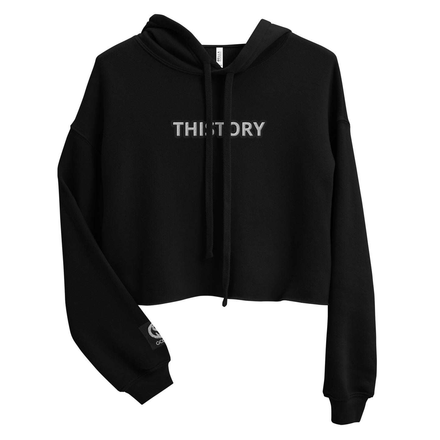 Godskin Embroidered Custom "Thistory" Crop Hoodie