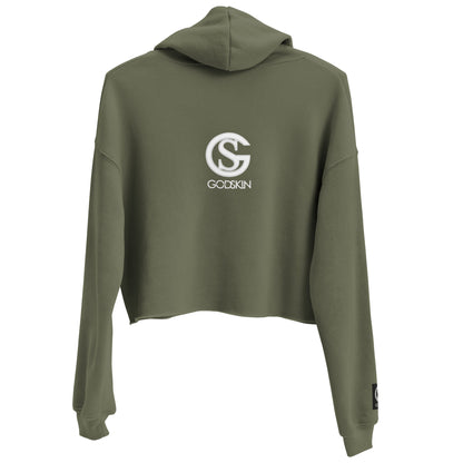Godskin Embroidered Custom "Thistory" Crop Hoodie
