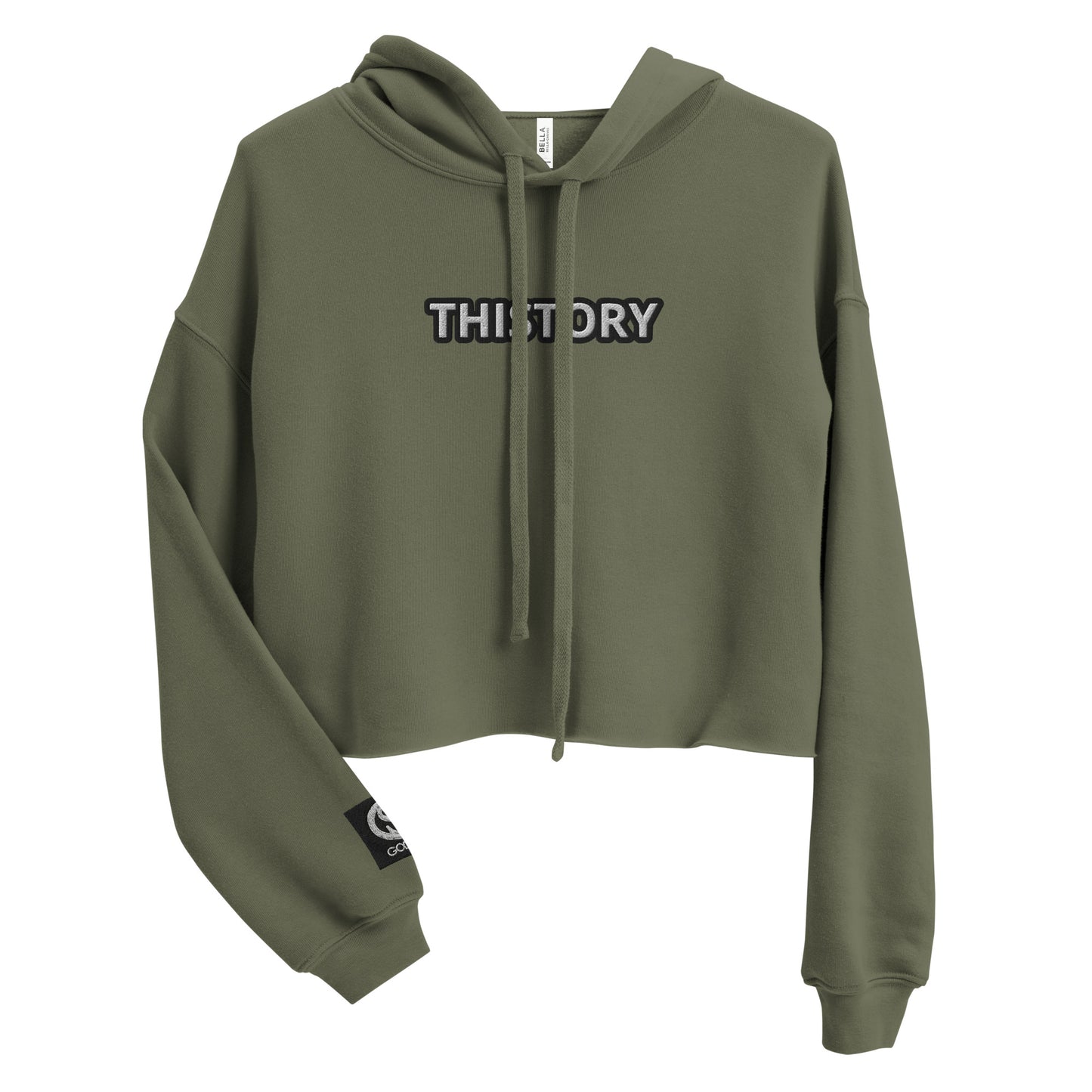 Godskin Embroidered Custom "Thistory" Crop Hoodie