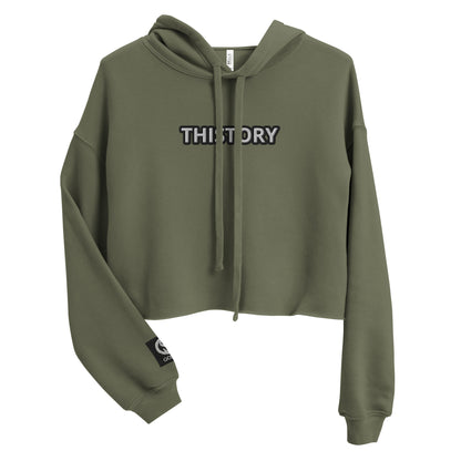 Godskin Embroidered Custom "Thistory" Crop Hoodie