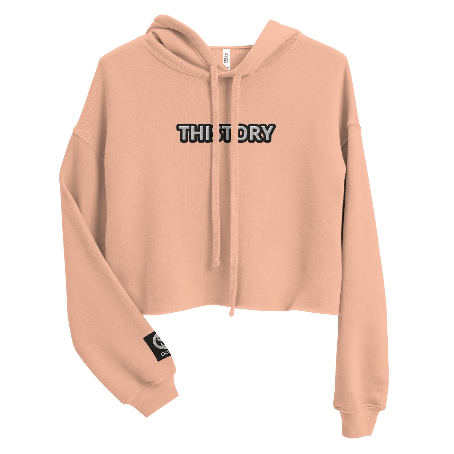 Godskin Embroidered Custom "Thistory" Crop Hoodie