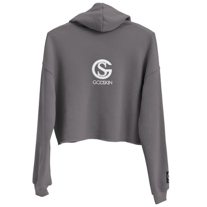Godskin Embroidered Custom "Thistory" Crop Hoodie