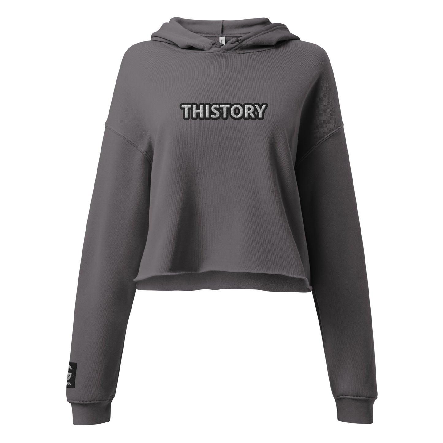 Godskin Embroidered Custom "Thistory" Crop Hoodie