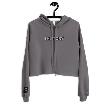 Godskin Embroidered Custom "Thistory" Crop Hoodie