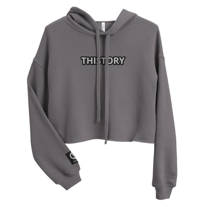 Godskin Embroidered Custom "Thistory" Crop Hoodie