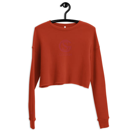 Godskin Embroidered Custom Crop Sweatshirt